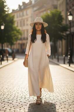 Altar’d State Beige Wool Fedora Hat Wide Brim Rancher Leather Band Boho One Size